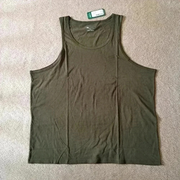 NWT Organic Cotton Tank Green Simons | Le31 Rounded Neck - Picture 3 of 8